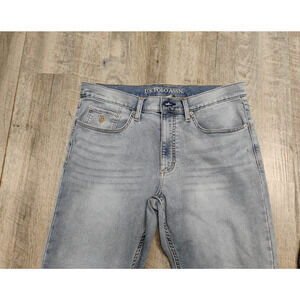 U.S. Polo Assn Jeans Mens 34x30 Light Wash Stretch Denim Straight Leg Classic